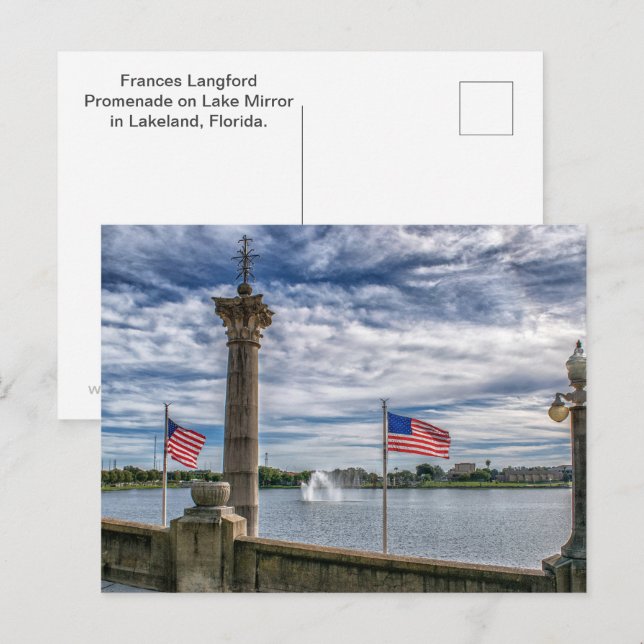 Frances Langford Promensträ Vykort (Fram/baksida)