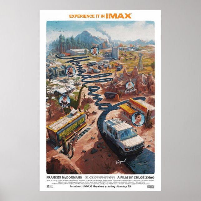 Frances Mcdormand Nomadland Movie Poster (Framsidan)