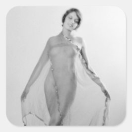 Francesca a Bella Ragazza, en vacker italian Girl Fyrkantigt Klistermärke