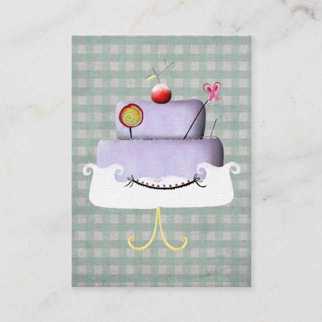 Francesca Cake-Affärskortet Visitkort (Framsida)
