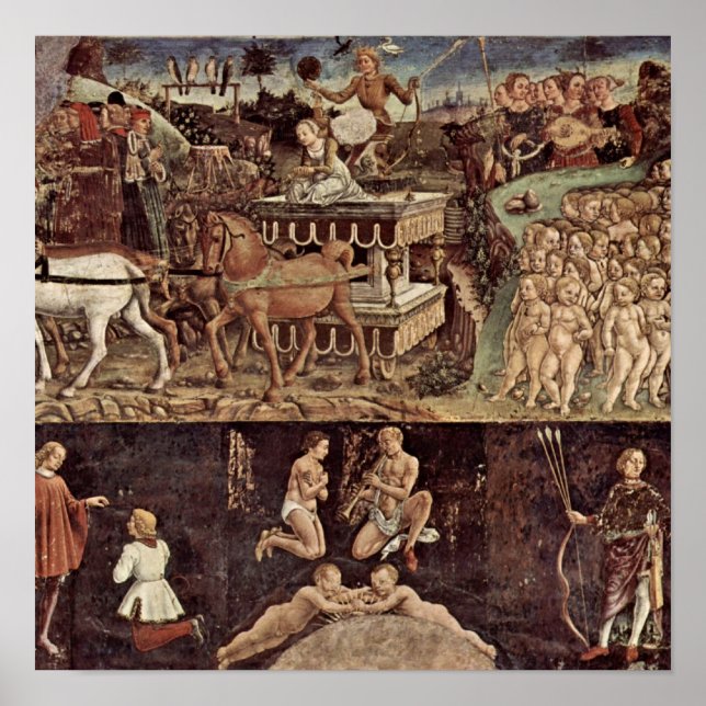 Francesco del Cossa - uppgifter om Apollo-triumf Poster (Framsidan)