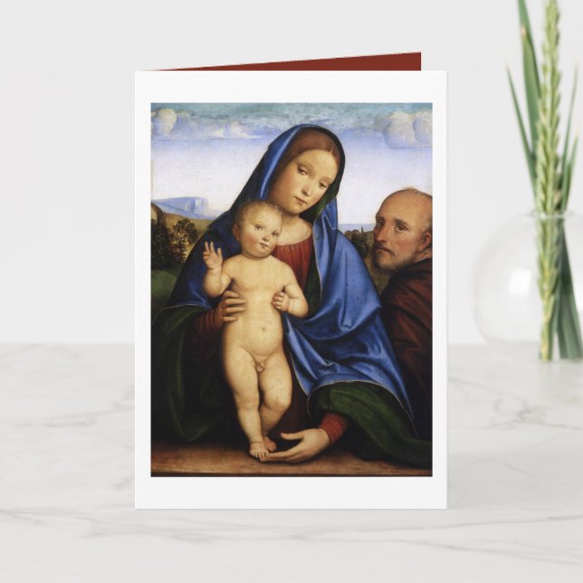 Francesco Francia The Heliga Family Kort (Framsida)