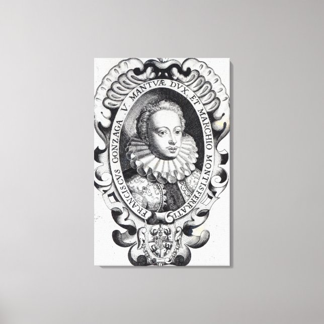 Francesco Gonzago, herke av Mantua och Marquess Canvastryck (Framsida)