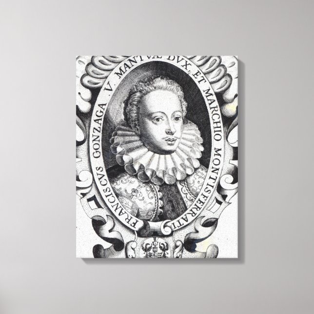 Francesco Gonzago, herke av Mantua och Marquess Canvastryck (Framsida)