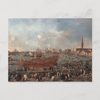 Francesco Guardi- Doge på Bucintoro ,Riva Vykort