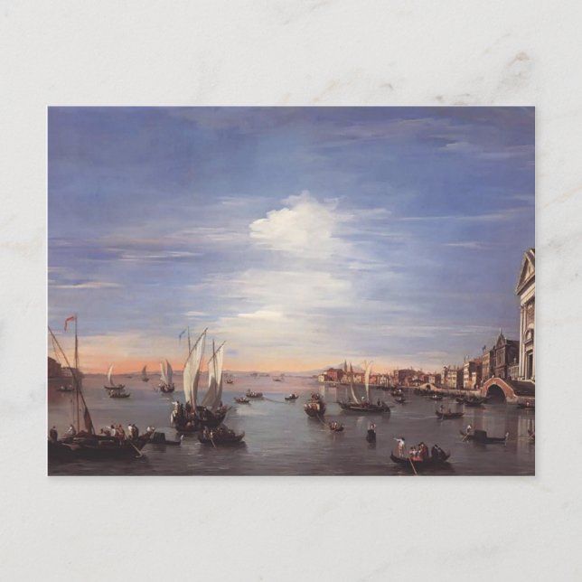 Francesco Guardi- Giudeccakanalen med Zattere Vykort (Framsida)