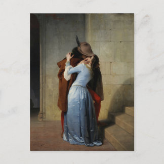 Francesco Hayez - Kiss Postcard Vykort