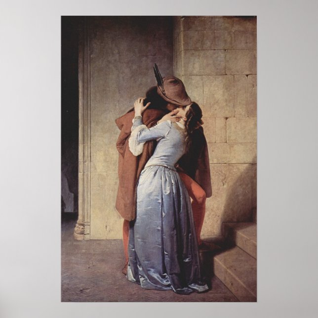 Francesco Hayez Kiss Poster (Framsidan)