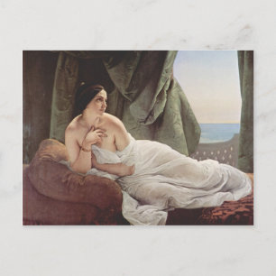 Francesco Hayez - Reclining odalisque Vykort