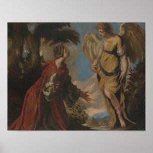 Francesco Maffei - Hagar och Angel Poster