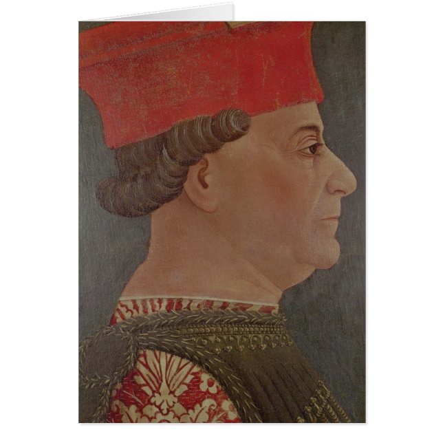 Francesco Sforza hertig av Milan Hälsningskort (Framsidan)