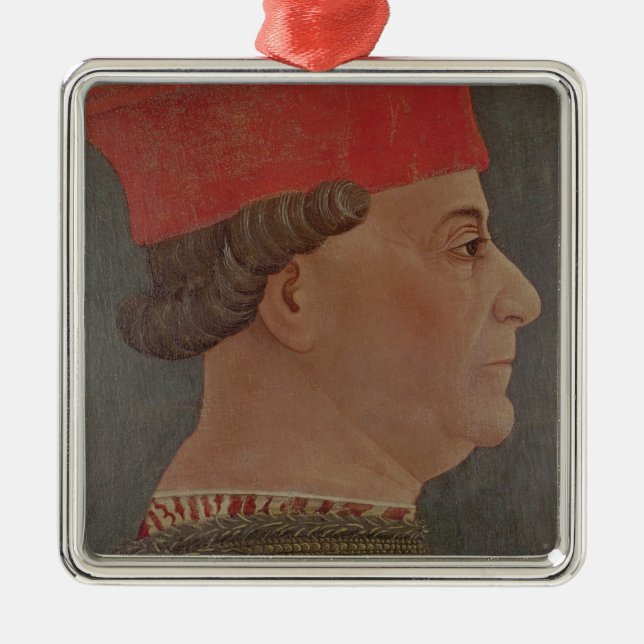 Francesco Sforza hertig av Milan Julgransprydnad Metall (Framsidan)