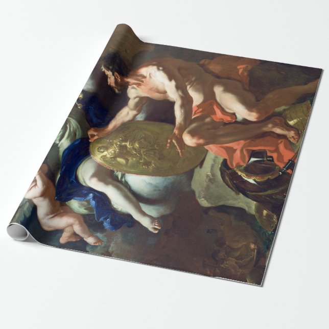 Francesco Solimena Venus vid VulkanForge Presentpapper (Utrullad)