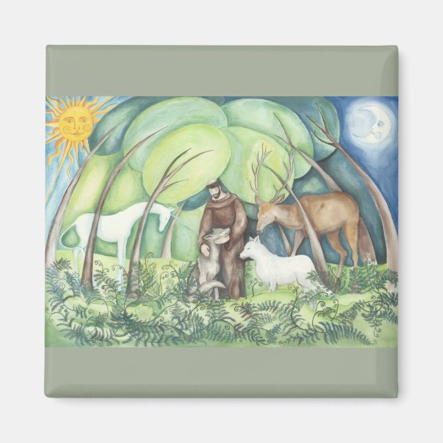 "Francesco" St Francis of Assisi Magnet (Framsidan)