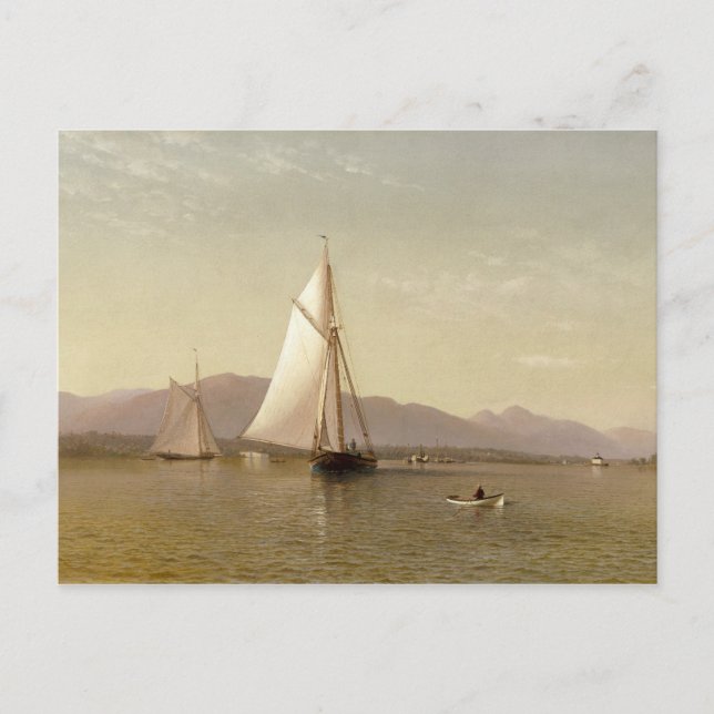 Francis Augustus Silva - Hudson vid Tappan Vykort (Framsida)