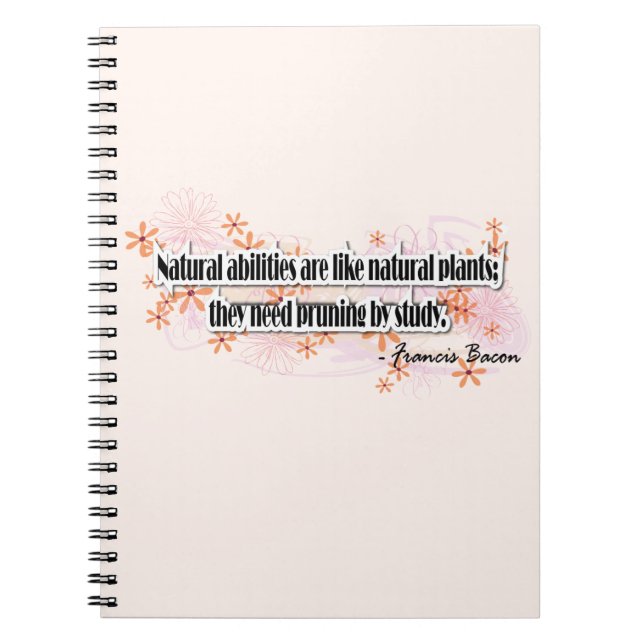 Francis Bacon Anteckningsbok Med Spiral (Framsidan)