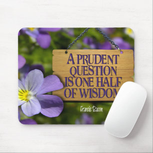Francis Bacon Inspirational Quote "Wisdom" Musmatta