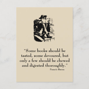 Francis Bacon Quote Postcard Vykort
