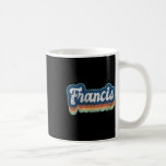 Francis First Namn Boy Vintage Stil 70-talets 80-t Kaffemugg<br><div class="desc">Francis First Namn Boy Vintage Stil 70-talets 80-talets Personlig</div>