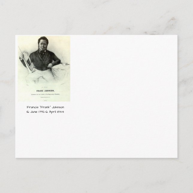 Francis "Frank" Johnson Vykort (Framsida)