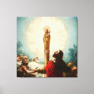 Francis Goya-our Dam i Pillar-Kanvastrycket Canvastryck