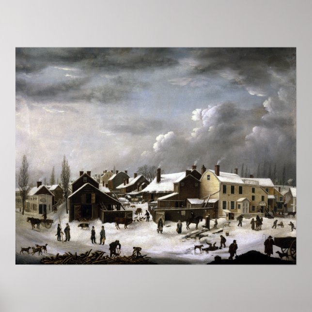 Francis Guy Winter Scene i Brooklyn Poster (Framsidan)