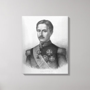 Francis II av tvåna Sicilies Canvastryck