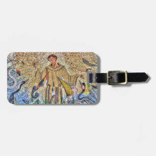 Francis of Assisi Mosaic Bagagebricka