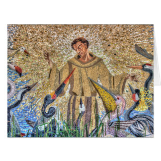 Francis of Assisi Mosaic Jumbo Kort