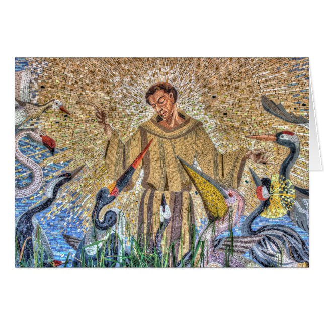 Francis of Assisi Mosaic OBS Kort (Framsidan Horizontal)