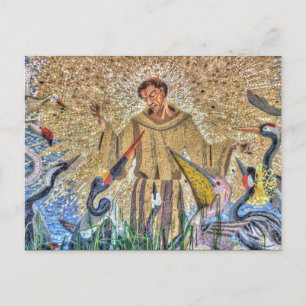 Francis of Assisi Mosaic Vykort