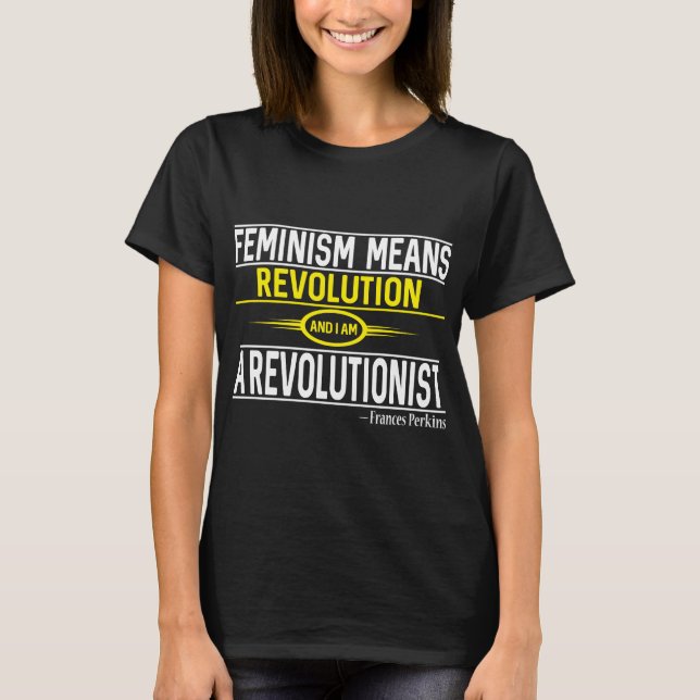 Francis Perkins citat T Shirt (Framsida)