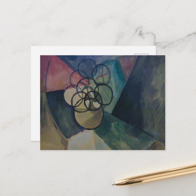 Francis Picabia, Caoutchouc, 1909., Abstrakt konst Vykort (Fram/Back In Situ)