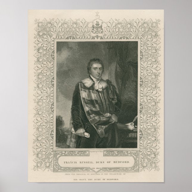 Francis Russell 5th Duke av Bedford Poster (Framsidan)