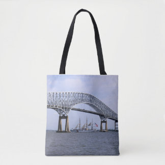 Francis Scott Nyckel Bridge Tote Tygkasse