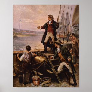 Francis Scott nyckel - stjärnan Spangled Poster