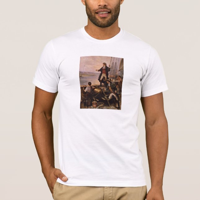 Francis Scott nyckel - stjärnan Spangled Tee Shirt (Framsida)