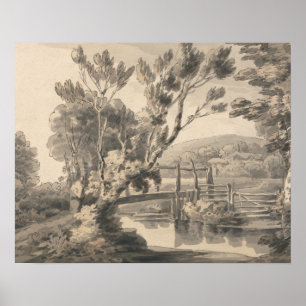 Francis Towne - Foot Bridge Poster