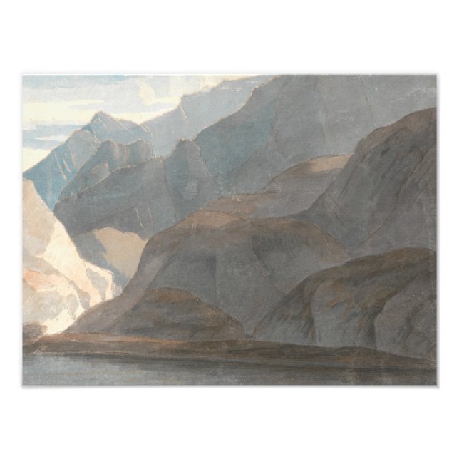 Francis Towne - Sjö i Como Fototryck (Framsidan)