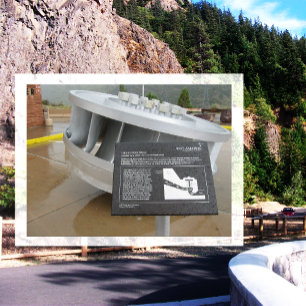 Francis Turbine Wheel, Flaming Gorge Dam, Utah Vykort
