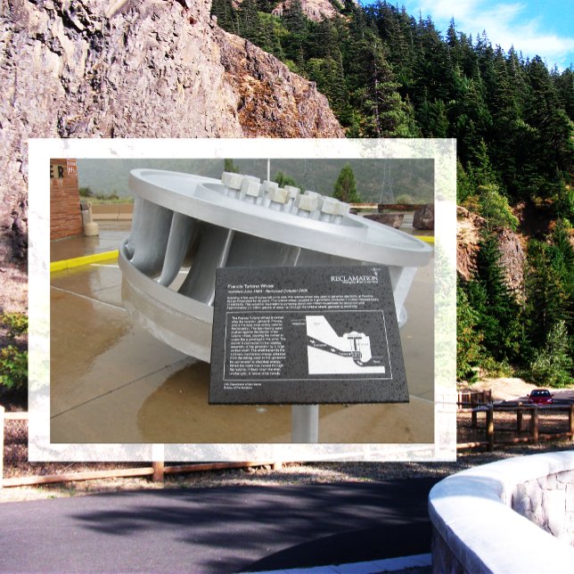 Francis Turbine Wheel, Flaming Gorge Dam, Utah Vykort (Skapare uppladdad)