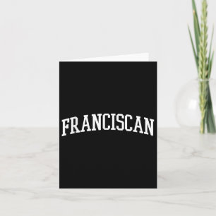 Franciscan Arch Vintage Retro College Athletic Spo Kort