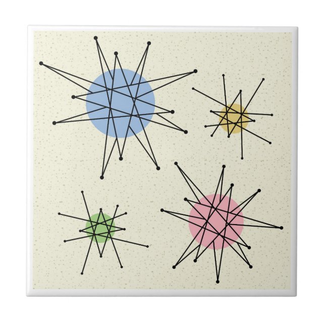 Franciscan Starburst 3 i mitten Kakelplatta (Framsidan)