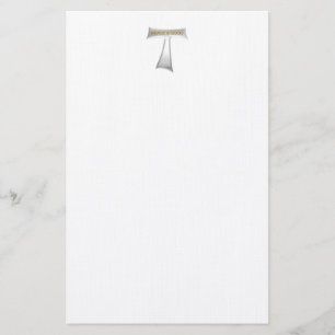 Franciscan Tau Kor Peace and Bra Silver & Guld Brevpapper