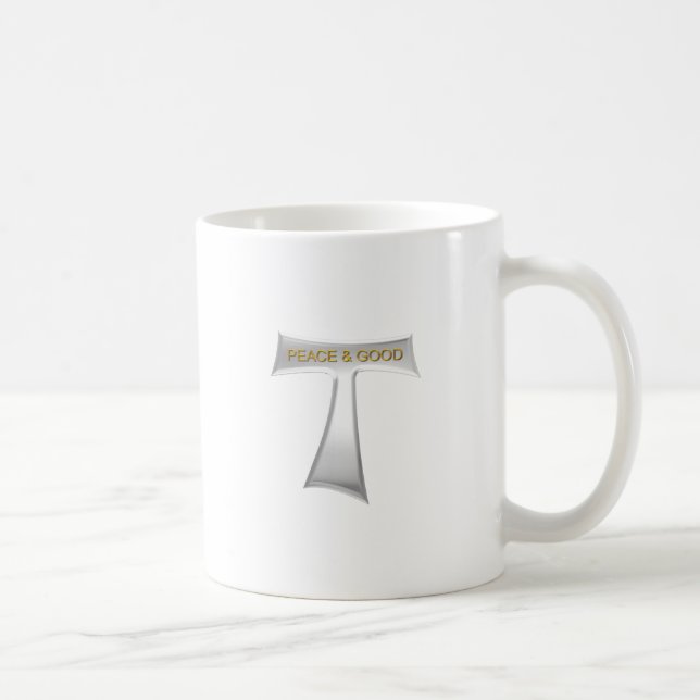 Franciscan Tau Kor Peace and Bra Silver & Guld Kaffemugg (Höger)