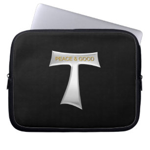 Franciscan Tau Kor Peace and Bra Silver & Guld Laptop Fodral