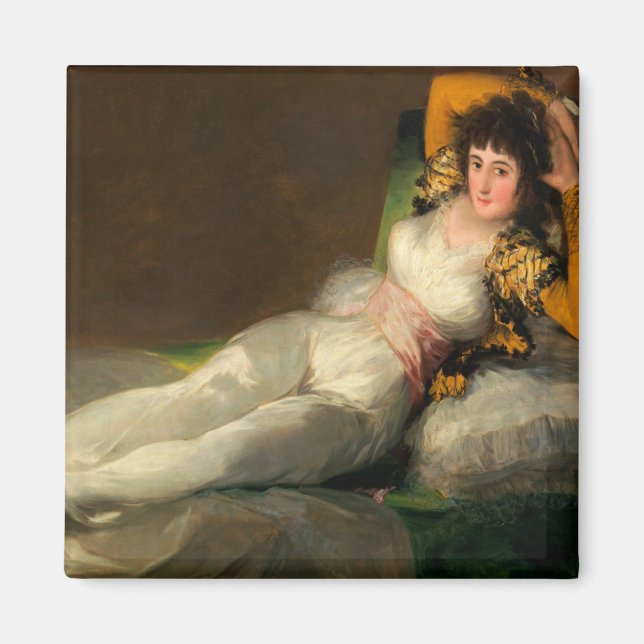 Francisco de Goya, klädd maja Magnet (Framsidan)