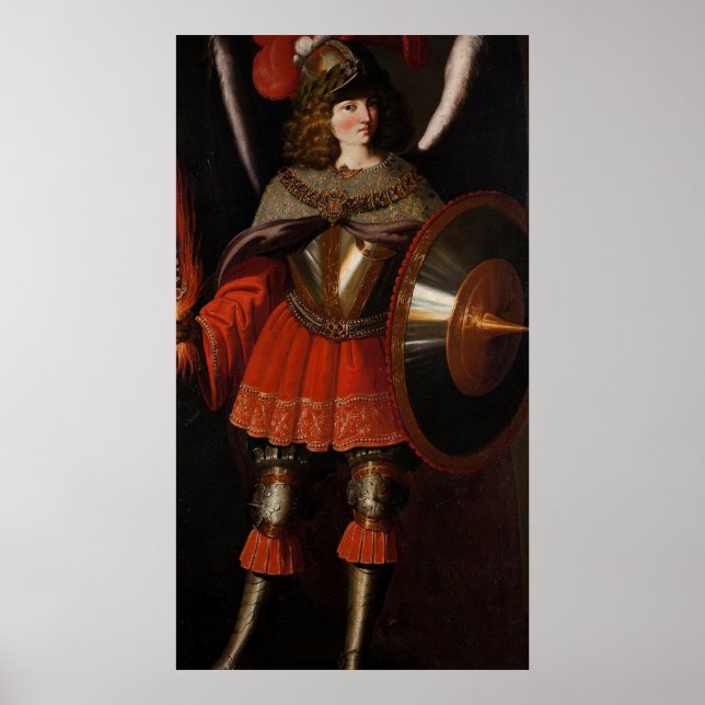 Francisco de Zurbarán - Archangel Michael - 17:e C Poster (Framsidan)