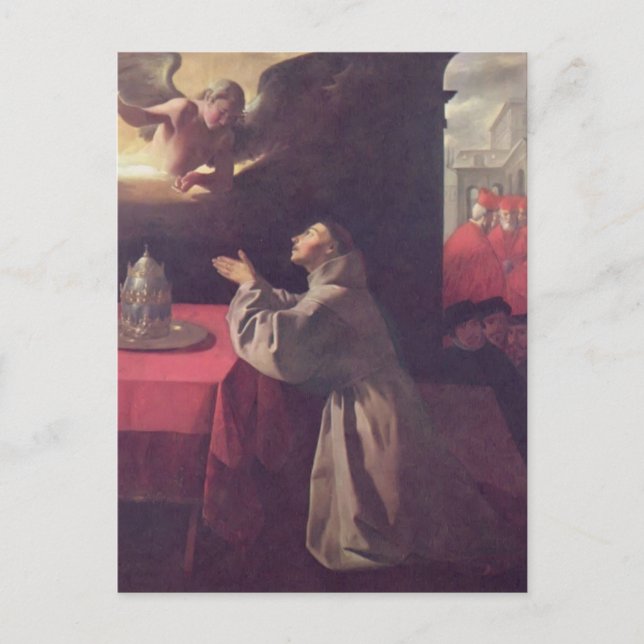 Francisco de Zurbaran- St. Bonaventure Vykort (Framsida)