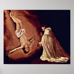 Francisco de Zurbaran - vision för St Pedro Poster